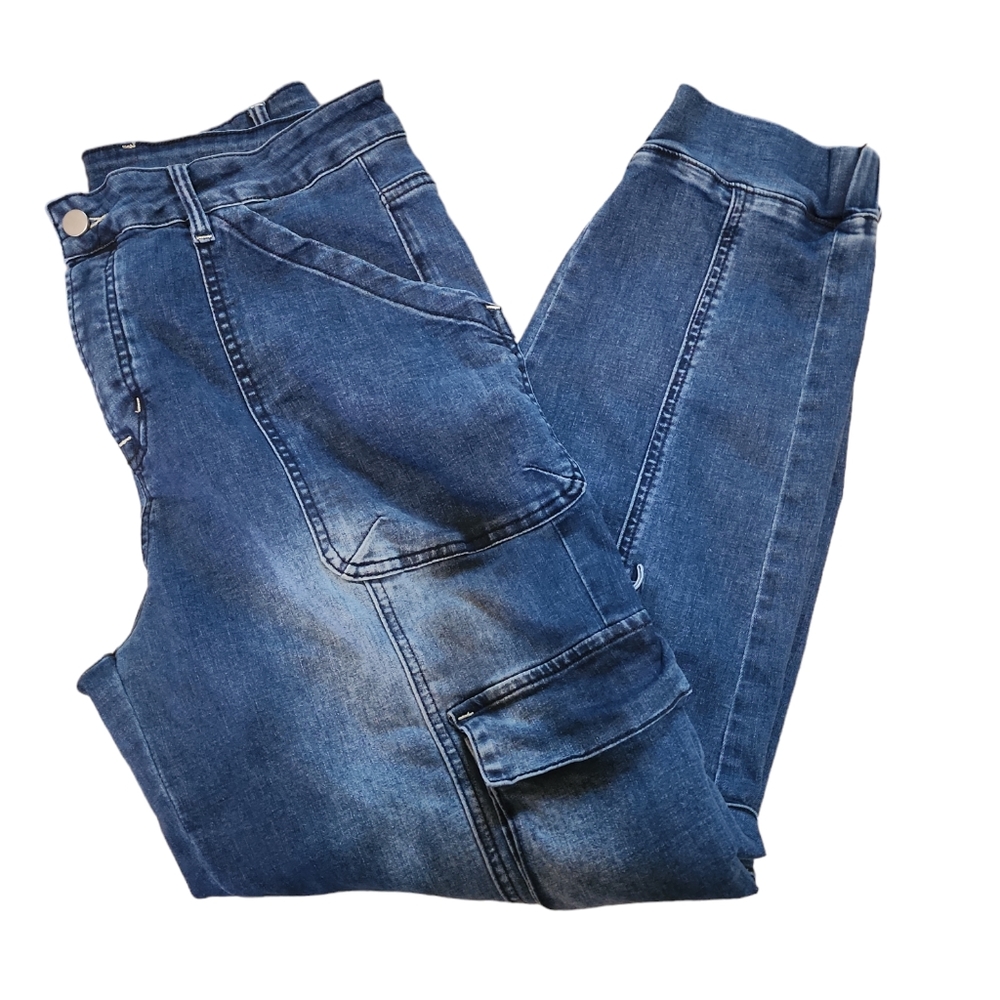 Denim joggers